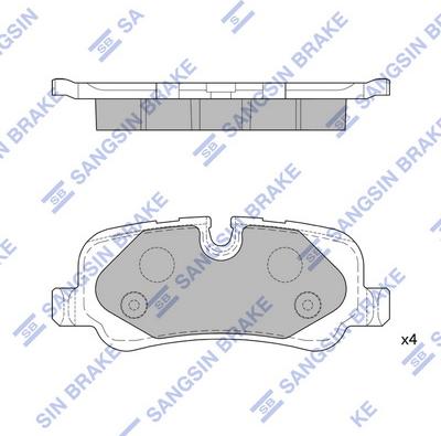 Hi-Q SP2240 - Kit pastiglie freno, Freno a disco autozon.pro