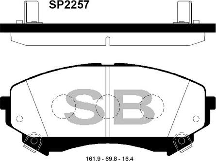 HELLA T1942 - Kit pastiglie freno, Freno a disco autozon.pro