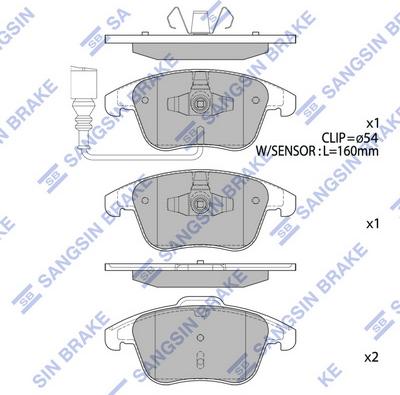 Hi-Q SP2264 - Kit pastiglie freno, Freno a disco autozon.pro