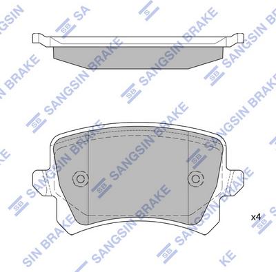 Hi-Q SP2263 - Kit pastiglie freno, Freno a disco autozon.pro