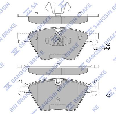 Hi-Q SP2214 - Kit pastiglie freno, Freno a disco autozon.pro