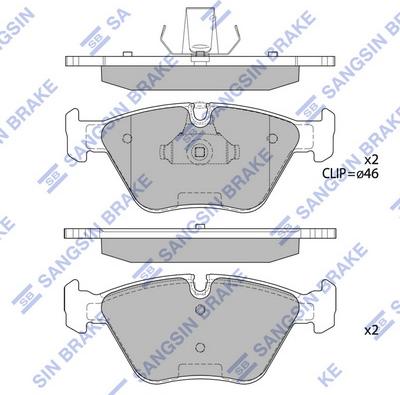 Hi-Q SP2216 - Kit pastiglie freno, Freno a disco autozon.pro