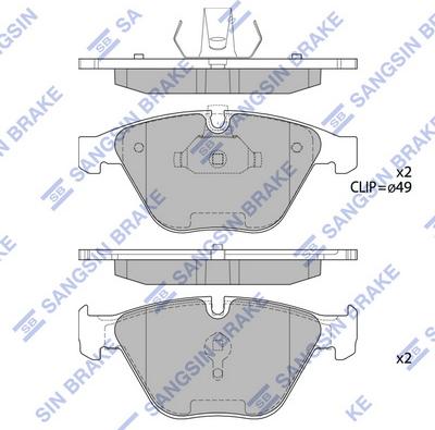 Hi-Q SP2210 - Kit pastiglie freno, Freno a disco autozon.pro