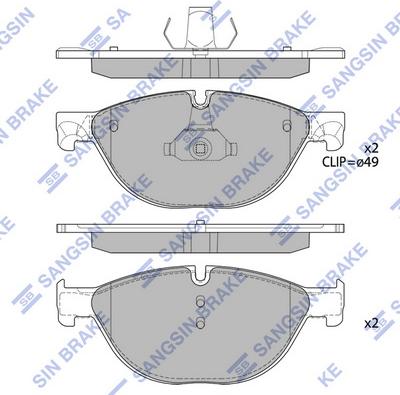 Hi-Q SP2212 - Kit pastiglie freno, Freno a disco autozon.pro