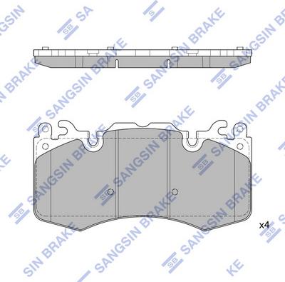 Hi-Q SP2239 - Kit pastiglie freno, Freno a disco autozon.pro