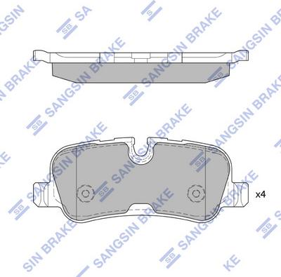 Hi-Q SP2234 - Kit pastiglie freno, Freno a disco autozon.pro