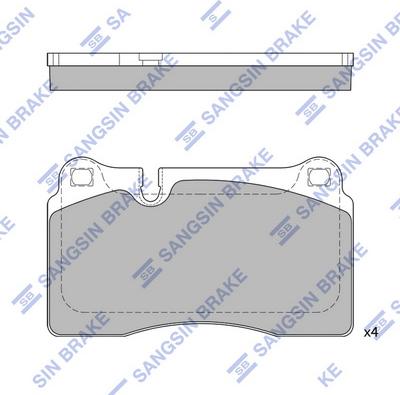 Hi-Q SP2231 - Kit pastiglie freno, Freno a disco autozon.pro