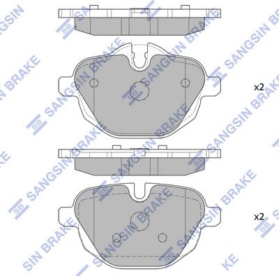 Hi-Q SP2275 - Kit pastiglie freno, Freno a disco autozon.pro