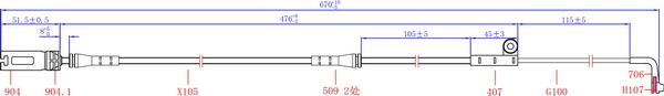 Hi-Q SWS1404 - Contatto segnalazione, Usura past. freno / mat. d'attrito autozon.pro