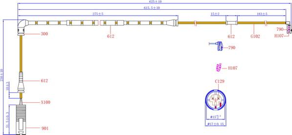 Hi-Q SWS1122 - Contatto segnalazione, Usura past. freno / mat. d'attrito autozon.pro