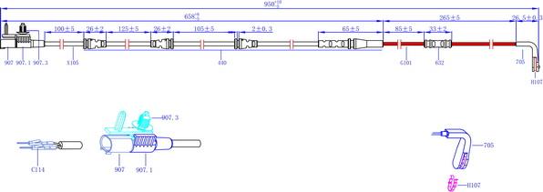 Hi-Q SWS1708 - Contatto segnalazione, Usura past. freno / mat. d'attrito autozon.pro