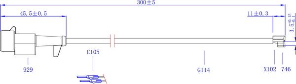 Hi-Q SWS3900 - Contatto segnalazione, Usura past. freno / mat. d'attrito autozon.pro