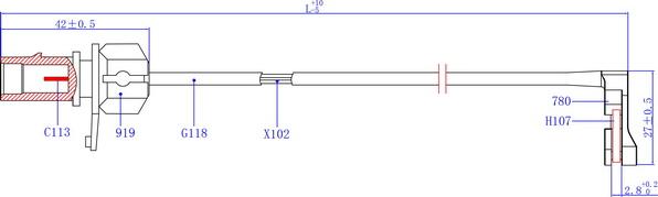 Hi-Q SWS2901 - Contatto segnalazione, Usura past. freno / mat. d'attrito autozon.pro