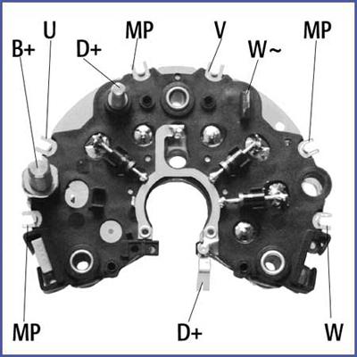 Hitachi 139450 - Raddrizzatore, Alternatore autozon.pro