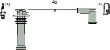 Hitachi 134988 - Kit cavi accensione autozon.pro