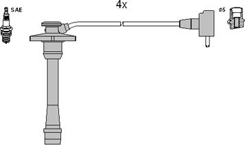 Hitachi 134132 - Kit cavi accensione autozon.pro