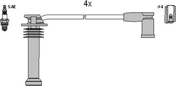 Hitachi 134839 - Kit cavi accensione autozon.pro