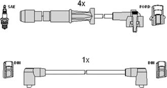 Hitachi 134339 - Kit cavi accensione autozon.pro