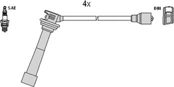 Hitachi 134374 - Kit cavi accensione autozon.pro