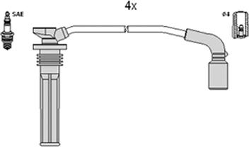 Hitachi 134375 - Kit cavi accensione autozon.pro