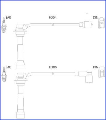 Hitachi 134242 - Kit cavi accensione autozon.pro