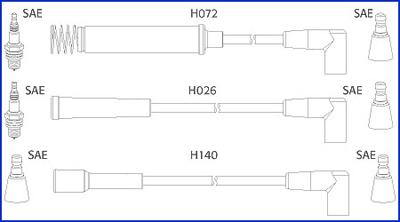 Hitachi 134202 - Kit cavi accensione autozon.pro