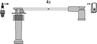 Hitachi 134278 - Kit cavi accensione autozon.pro