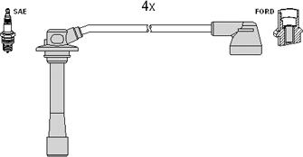 Hitachi 134273 - Kit cavi accensione autozon.pro