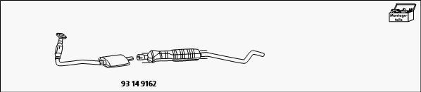 HJS 93 14 9162 - Kit retrofit,Cataliz. / Filtro antiful. particel.(sist. comb.) autozon.pro