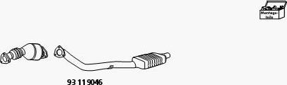 HJS 93 11 9046 - Kit retrofit,Cataliz. / Filtro antiful. particel.(sist. comb.) autozon.pro