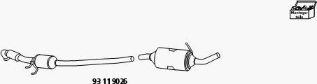 HJS 93 11 9026 - Kit retrofit,Cataliz. / Filtro antiful. particel.(sist. comb.) autozon.pro