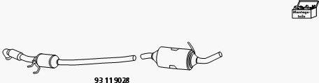 HJS 93 11 9028 - Kit retrofit,Cataliz. / Filtro antiful. particel.(sist. comb.) autozon.pro