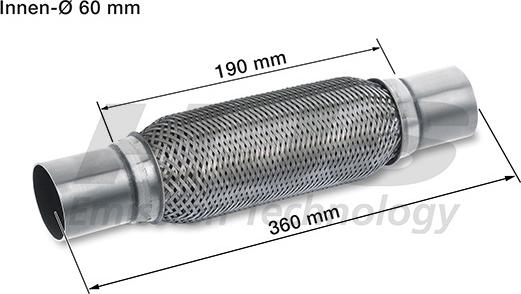 HJS 83 00 8599 - Flessibile, Impianto gas scarico autozon.pro