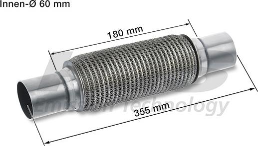 HJS 83 00 8598 - Flessibile, Impianto gas scarico autozon.pro