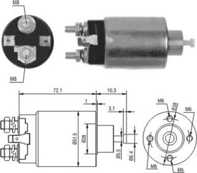 Hoffer 46095 - Elettromagnete, Motore d'avviamento autozon.pro