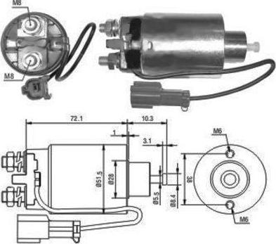 Hoffer 46096 - Elettromagnete, Motore d'avviamento autozon.pro