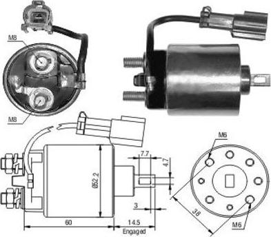 Hoffer 46090 - Elettromagnete, Motore d'avviamento autozon.pro