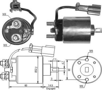 Hoffer 46091 - Elettromagnete, Motore d'avviamento autozon.pro