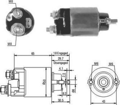 Hoffer 46097 - Elettromagnete, Motore d'avviamento autozon.pro