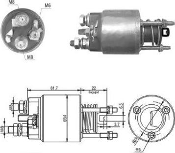 Hoffer 46048 - Elettromagnete, Motore d'avviamento autozon.pro