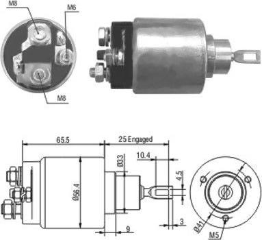 Hoffer 46042 - Elettromagnete, Motore d'avviamento autozon.pro