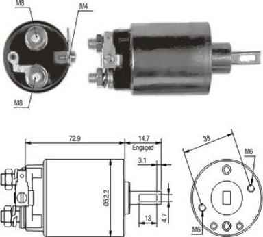 Hoffer 46055 - Elettromagnete, Motore d'avviamento autozon.pro