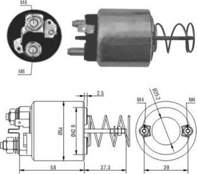 Hoffer 46053 - Elettromagnete, Motore d'avviamento autozon.pro