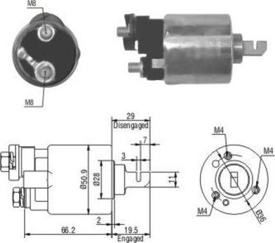 Hoffer 46052 - Elettromagnete, Motore d'avviamento autozon.pro