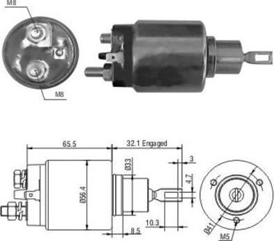 Hoffer 46067 - Elettromagnete, Motore d'avviamento autozon.pro