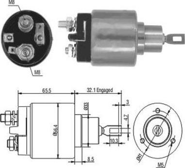 Hoffer 46002 - Elettromagnete, Motore d'avviamento autozon.pro