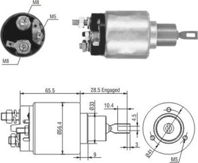 Hoffer 46019 - Elettromagnete, Motore d'avviamento autozon.pro