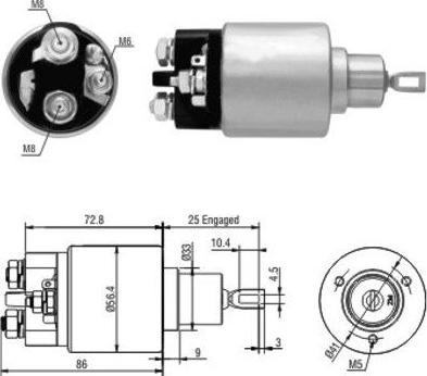 Hoffer 46010 - Elettromagnete, Motore d'avviamento autozon.pro