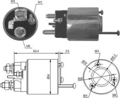 Hoffer 46018 - Elettromagnete, Motore d'avviamento autozon.pro