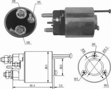 Hoffer 46012 - Elettromagnete, Motore d'avviamento autozon.pro